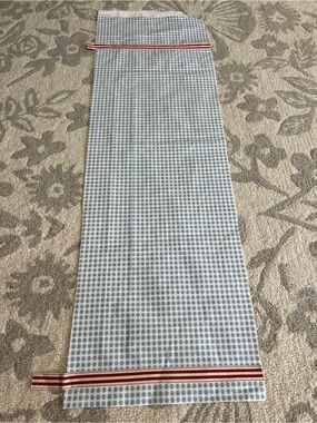 Schumacher Stella Cotton Blue Designer Fabric Remnant Piece